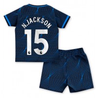 Chelsea Nicolas Jackson #15 Bortedraktsett Barn 2023-24 Kortermet (+ Korte bukser)